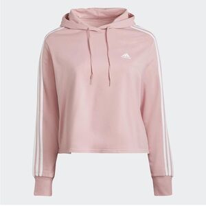 ADIDAS blush pink cropped sweatshirt hoodie 💕